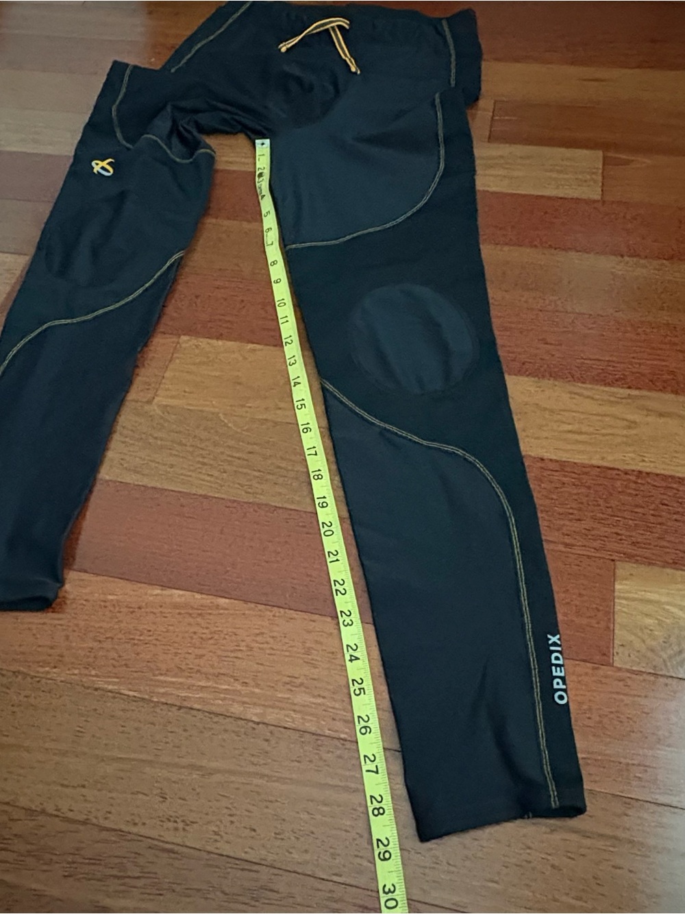 Opedix Knee Support Tights Men’s XL Black Compression Running Pants - Picture 4 of 10